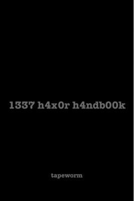 1337 H4x0r H4ndb00k 0672327279 Book Cover