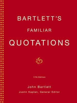 Bartlett's Familiar Quotations 0759527393 Book Cover