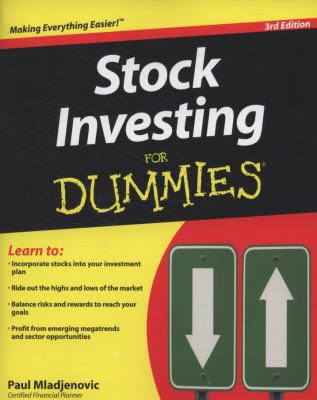 Stock Investing for Dummies 0470401141 Book Cover