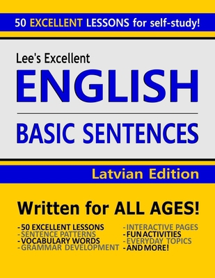 Lee's Excellent English Basic Sentences - Latvi... B09NRD71XP Book Cover