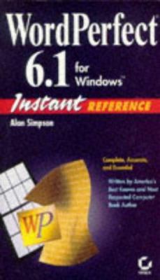 Wordperfect 6.1 for Windows Instant Reference (... 0782116280 Book Cover