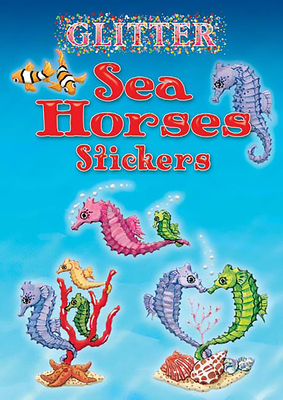 Glitter Sea Horses Stickers 0486462099 Book Cover