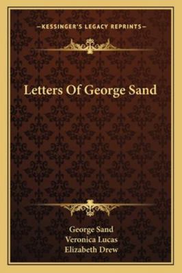 Letters Of George Sand 1163184284 Book Cover