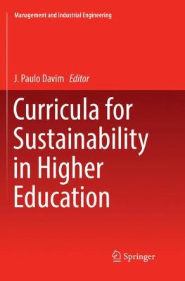 Curricula for Sustainability in Higher Education 3319859307 Book Cover