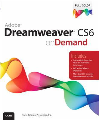 Adobe Dreamweaver CS6 on Demand 0789749327 Book Cover