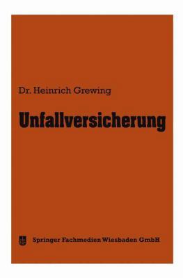 Unfallversicherung [German] 3663125319 Book Cover