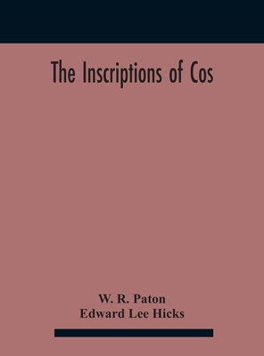 The Inscriptions Of Cos 9354185231 Book Cover