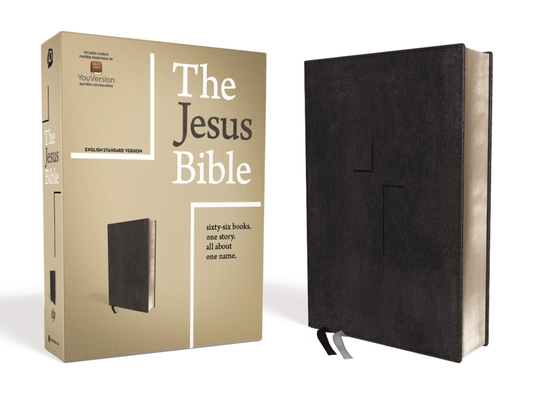 The Jesus Bible, ESV Edition, Leathersoft, Black 0310453070 Book Cover