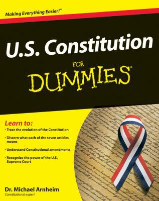 U.S. Constitution for Dummies 0764587803 Book Cover