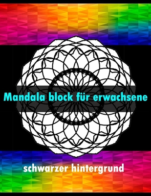 Paperback mandala block für erwachsene schwarzer hintergrund: 100 mandala traumfänger  block für erwachsene,senioren ,schwarzer hintergrund, mit ... Weihnachten, Thanksgiving (German Edition) [German] Book
