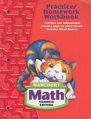 Harcourt Math Georgia Edition Practice/Homework... 0153495405 Book Cover