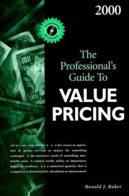 2000 the Professional's Guide to Value Pricing 0156069938 Book Cover