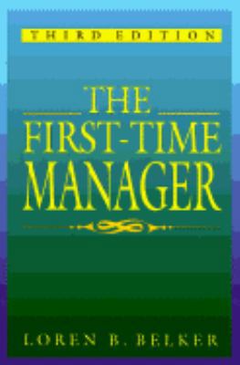 The First-Time Manager 0814478026 Book Cover