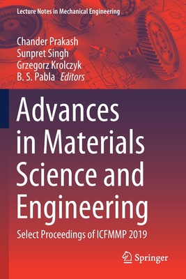 Advances in Materials Science and Engineering: ... 9811540616 Book Cover