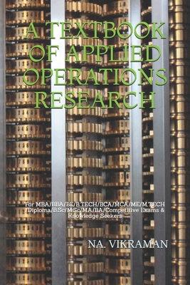 A Textbook of Applied Operations Research: For ... B08CPJJX7L Book Cover