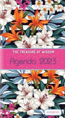 2023 Planner Tropical Flowers - Fuscia : An 18 Month Planner with Inspirational Bible Verses