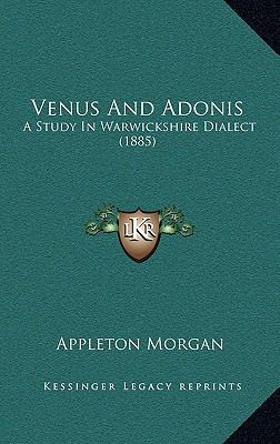 Venus and Adonis: A Study in Warwickshire Diale... 1164233947 Book Cover