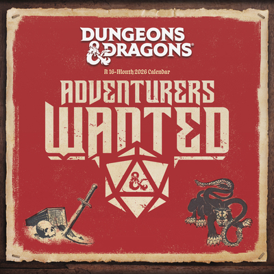 Dungeons and Dragons Classic Wall Calendar B0DZZ5M5LB Book Cover