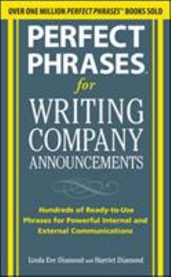 Perfect Phrases for Writing Company Announcemen... B00KEBW4PE Book Cover