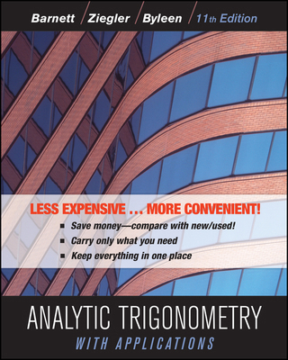 Analytic Trigonometry with Applications 1118129296 Book Cover
