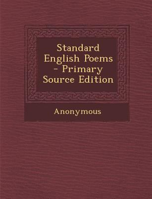 Standard English Poems 1287927734 Book Cover