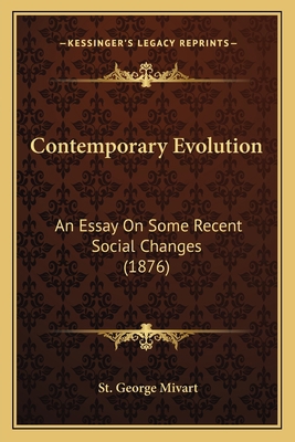 Contemporary Evolution: An Essay On Some Recent... 1164067192 Book Cover