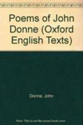 Poems of John Donne 0198118090 Book Cover