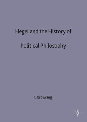 Hegel and the History of Political Philosophy 033367085X Book Cover