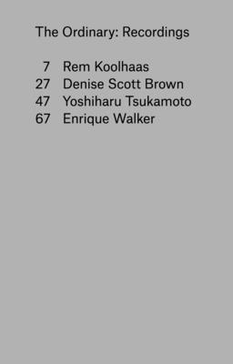 The Ordinary: Recordings 1941332064 Book Cover