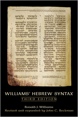 Williams' Hebrew Syntax, Third Edition 0802094295 Book Cover