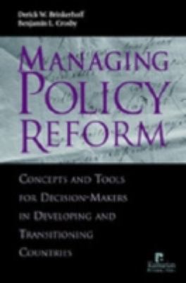 Managing Policy Reform: Concepts and Tools for ... 1565491424 Book Cover