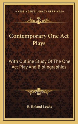 Contemporary One Act Plays: With Outline Study ... 1163505439 Book Cover