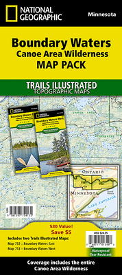Boundary Waters Canoe Area Wilderness [Map Pack... 1597754137 Book Cover