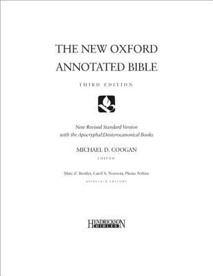 Holy Bible: New Oxford Annotated Bible, New Rev... 1598560336 Book Cover