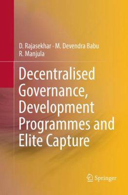 Decentralised Governance, Development Programme... 9811347018 Book Cover