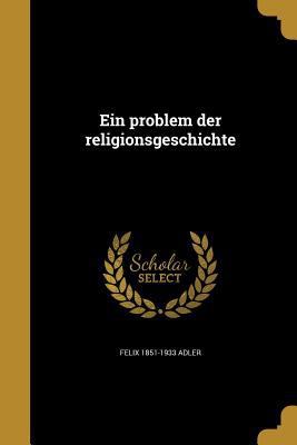 Ein problem der religionsgeschichte [German] 136200023X Book Cover