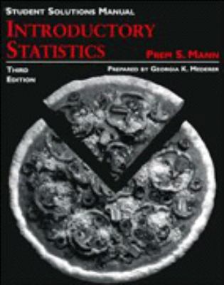 Introductory Statistics, Student Solutions Manual 0471191582 Book Cover