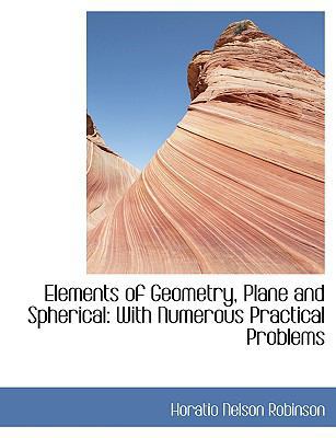 Elements of Geometry, Plane and Spherical: With... [Large Print] 0554440857 Book Cover