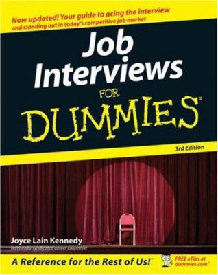 Job Interviews for Dummies 0470177489 Book Cover