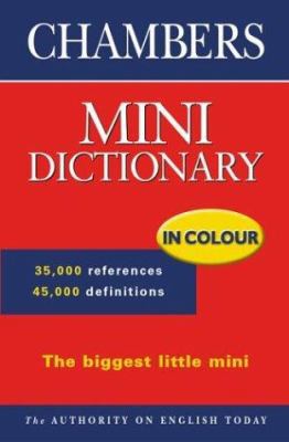 Chambers Mini Dictionary 0550100121 Book Cover