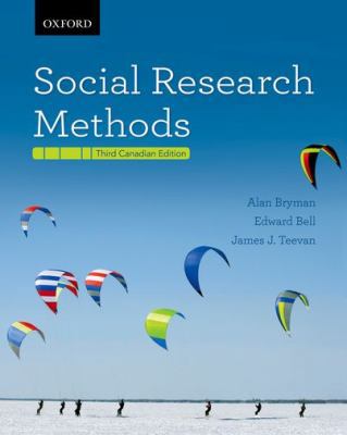Social Research Methods Third Canadian Edition 0195442962 Book Cover