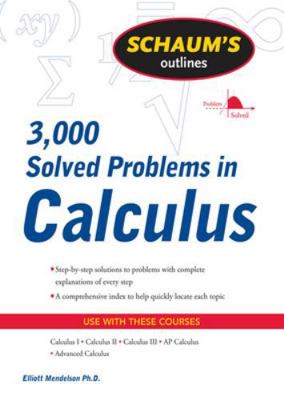 Schaum's Outline of 3000 Solved Problems in Cal... 0071635343 Book Cover