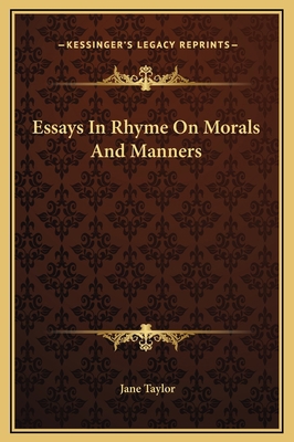 Essays In Rhyme On Morals And Manners 1169235751 Book Cover