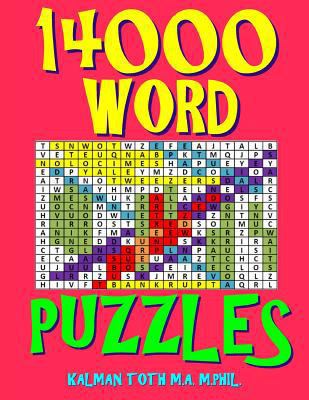 14000 Word Puzzles: 500 Large Print Challenging... 1717110304 Book Cover