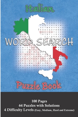 Italian Word Search Puzzle Book: Word Search Bo... B08M253VSS Book Cover