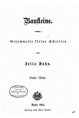 Bausteine Gesammelte kleine schriften [German] 1530607388 Book Cover