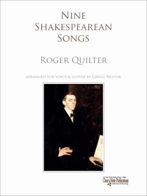 Paperback Nine Shakespearean Songs : Arranged for Voice & Guitar Book