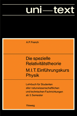 Die Spezielle Relativitätstheorie M.I.T. Einfüh... [German] 3528035463 Book Cover