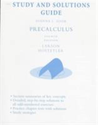 Precalculus: Study and Solutions Guide 0669417432 Book Cover