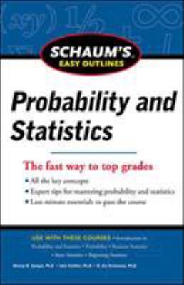 Schaum's Easy Outline of Probability and Statis... 0071777512 Book Cover